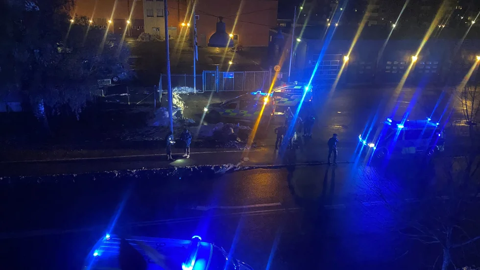 Polisinsats i Norrköping under natten mot torsdag.