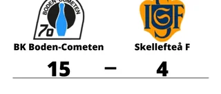 BK Boden-Cometen utklassade Skellefteå F på hemmaplan