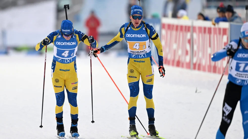 Sebastian Samuelsson och Martin Ponsiluoma. Arkivbild.