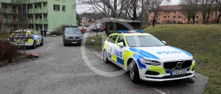 Se polisens arbete på brottsplatsen