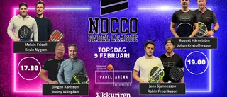 Padelkväll i Katrineholm – vi sänder dubbla Nocco-matcher