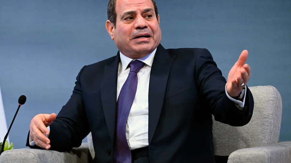 Egyptens president Abd- al-Fattah al-Sisi deltog i Arabförbundets och den islamiska samarbetsorganisationens toppmöte i Riyad. Arkivbild.