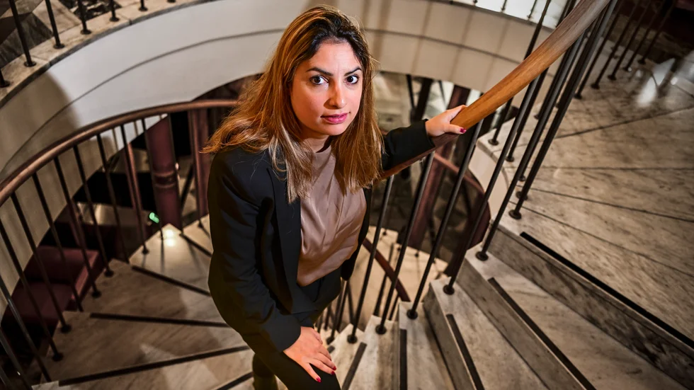 UPPPFÖR. Nooshi Dadgostar (V) har mötts av intern kritik efter partiets eftervalsanalys. 
 