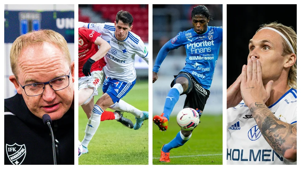 Glen Riddersholm, Jean Carlos de Brito, Joseph Baffoe och Arnór Sigurdsson. 