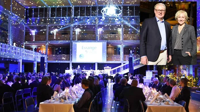 FEST. Esrange firar 50 och under lördagen blev det jubileumsfest i stadshuset. På den lilla bilden syns Stefan Gardefjord, vd för SSC som äger Esrange och Helene Hellmark Knutsson, (S), rymdminister.
