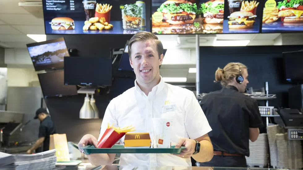 Erik Edin är franchisetagare och driver flera av McDonalds-restaurangerna i Norrland.