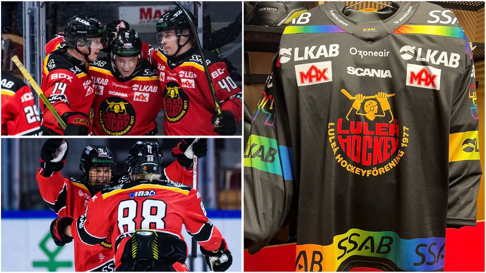 Här är Luleå Hockey nya tröja under SHL Pride Week.