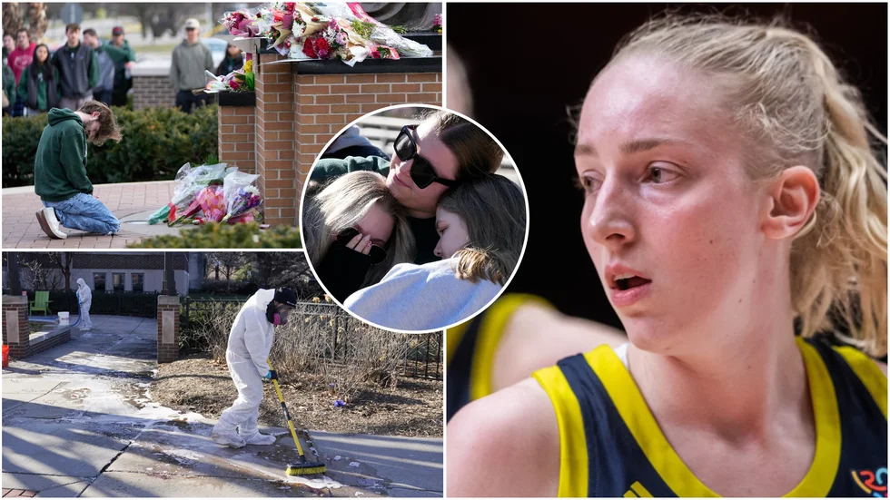 "Det tog ett tag innan vi ens fattade att det här händer och att det är nära", säger 23-åriga Stephanie Visscher som spelar basket på Michigan State University.