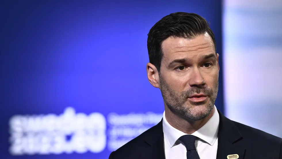 Utrikeshandelsminister Johan Forssell (M) möter kollegorna från EU-länderna på ett informellt ministermöte i Arlandastad.