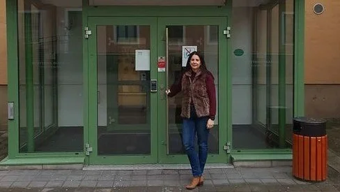 Rebecca Norlin ser fram emot skolans flytt till nyrenoverade lokaler. 