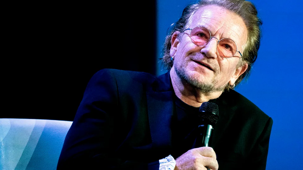 U2:s sångare Bono släppte sin bok i tisdags. Arkivbild.