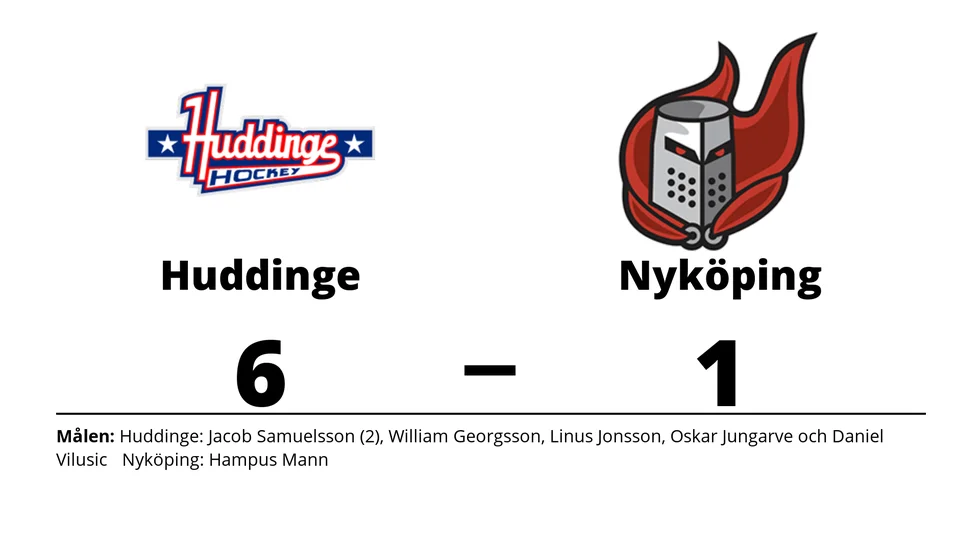 Huddinge IK vann mot Nyköpings HF Ungdom