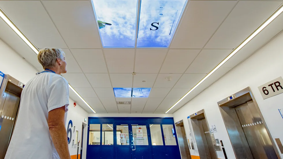 I hisshallarna i det ombyggda 70-huset kan Marie Anderssons verk "Ultuna väderstation" ses.