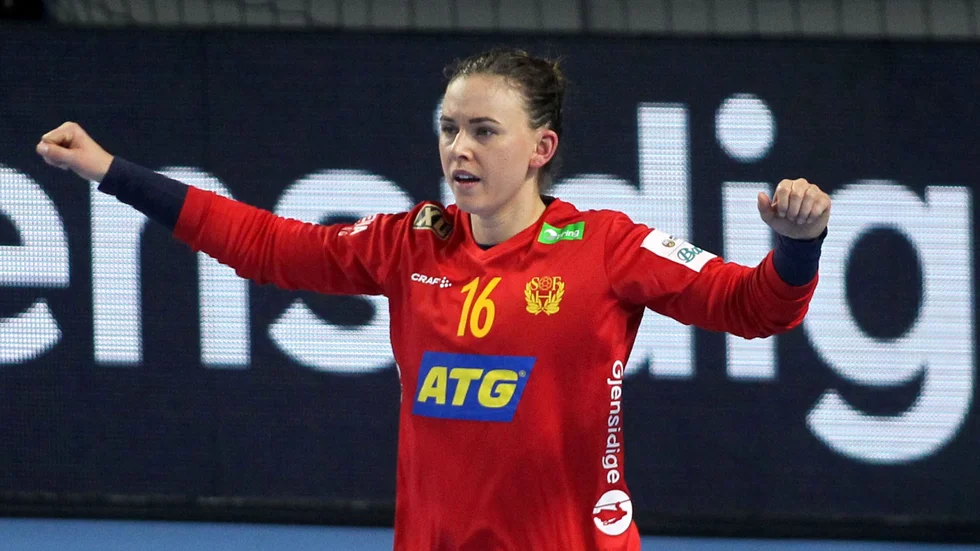 Sveriges handbollsmålvakt Jessica Ryde.