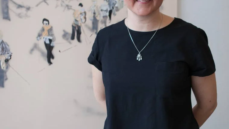 Hanna Kanto framför sin ”Disengage 4”.