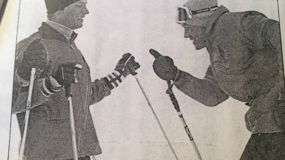 KUNGLIG INSTRUKTÖR. Ulf Edborg var skidlärare till dåvarande kronprinsen Carl Gustaf.