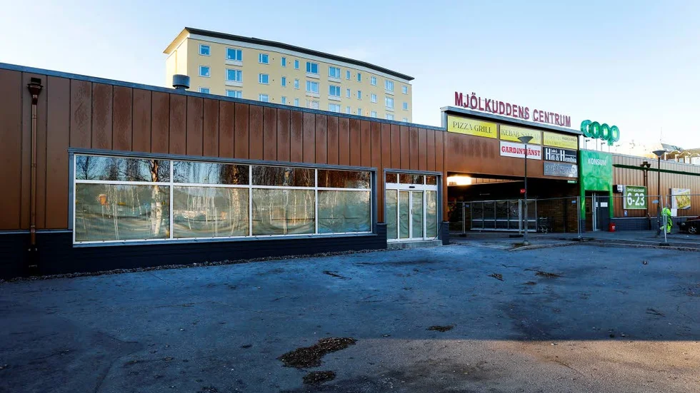 NY HYRESGÄST. Ett gym öppnar i augusti i den gamla butikslokalen i Mjölkuddens centrum.