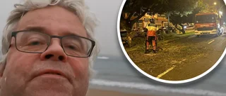 Skelleftebon Lars är mitt i väderkaoset på Kanarieöarna: ”Det är alldeles gult i luften”