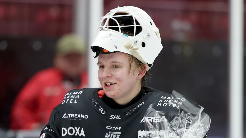Malmös målvakt Oskar Blomgren efter succén i debuten.