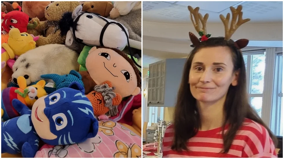 "Inget barn ska behöva vänta på en tomte som aldrig kommer", anser Matilda Bredell. Under marknaden bjöd gruppen Julhjälpen även på fika och körsång med kören Livslust.
