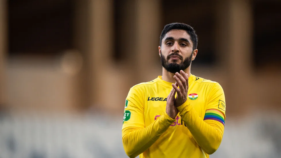 Umit Aras var många gånger kapten för Dalkurd under säsongen. 