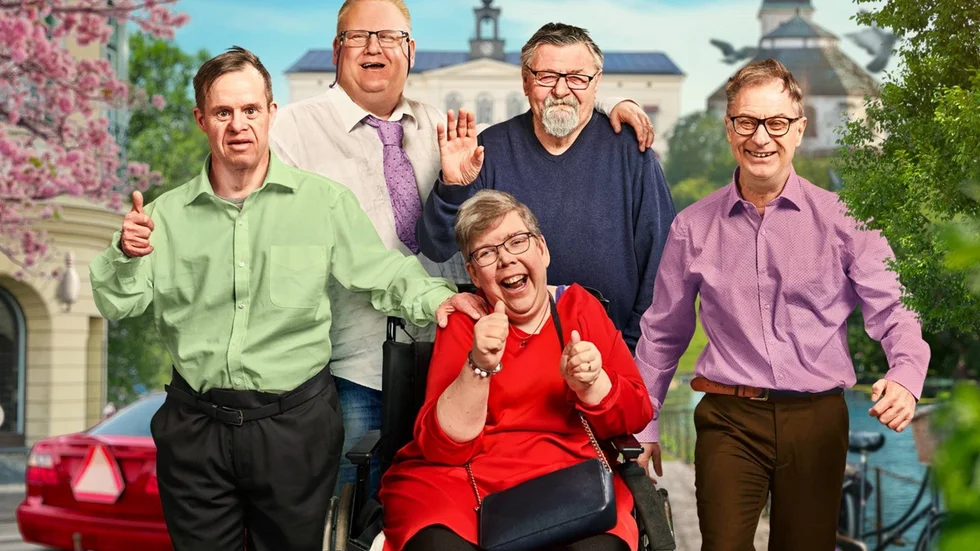 Frasse, Mats, Linda, Åke och Tobbe är några av profilerna i realityserien "Välkommen till Köping". Pressbild.