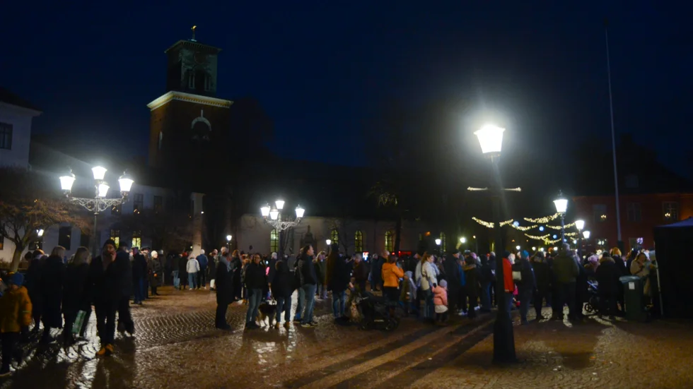 Förra årets Nyårspromenad i Nyköping.