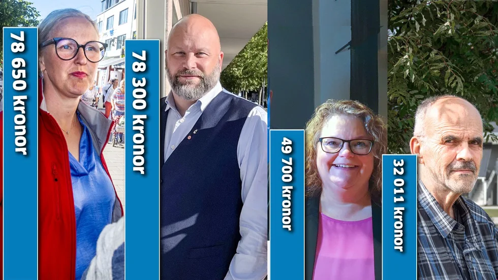 Topp och botten av kommunalrådens löner