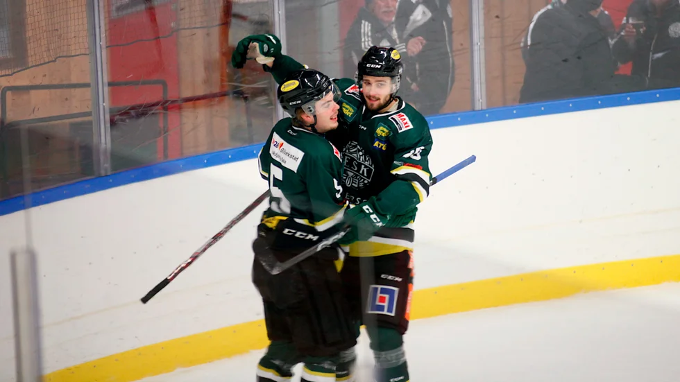 Leo Krantz och Simon Sjöberg, ESK Hockey.