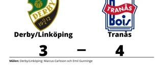 Förlust för Derby/Linköping hemma mot Tranås