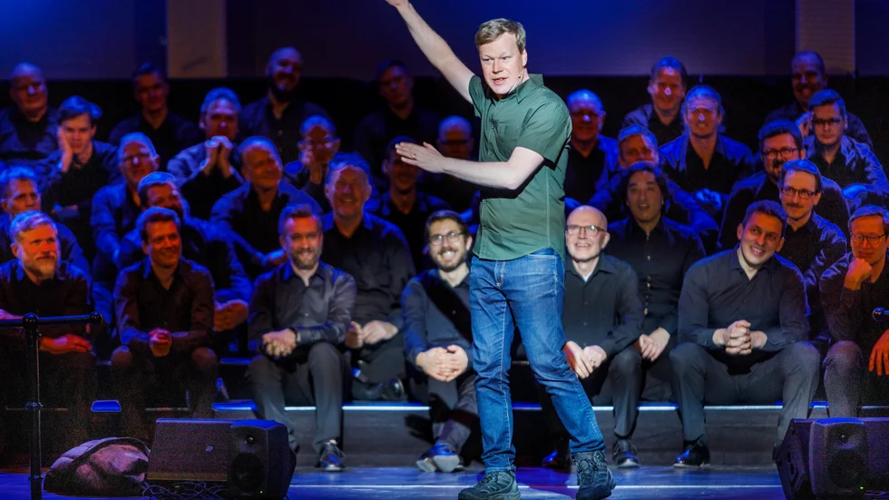 Johan Glans på 2021 års Caprice, som sköts fram och genomfördes först i februari 2022.
