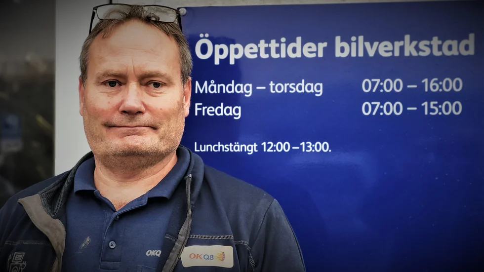 Mikael Schenning, OKQ8 Bilverkstad.