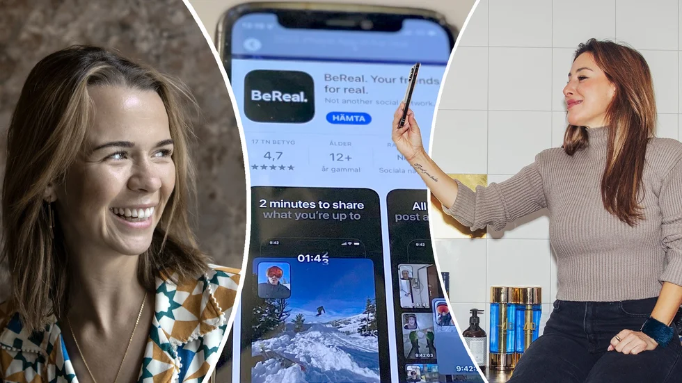 Katrin Zytomierska och Margaux Dietz är inte ensamma att som influerare vilja göra bra "content". Men nu firar appen BeReal triumfer som en motreaktion mot det tillrättalagda. 