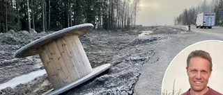 Trafikljus stoppar trafikanter när tomglas blir del av nya riksväg 56: "Ingen jättevanlig metod"