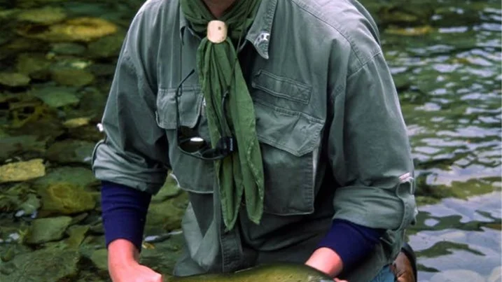 Govännen Palle Andersson från Sörbyn med en vacker julöring.