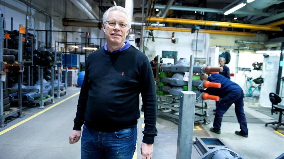 "Vi har inte så mycket mer att ge än så här" säger Johan Balck, vd på Ferruform, om den höga produktionstakten i fabriken.