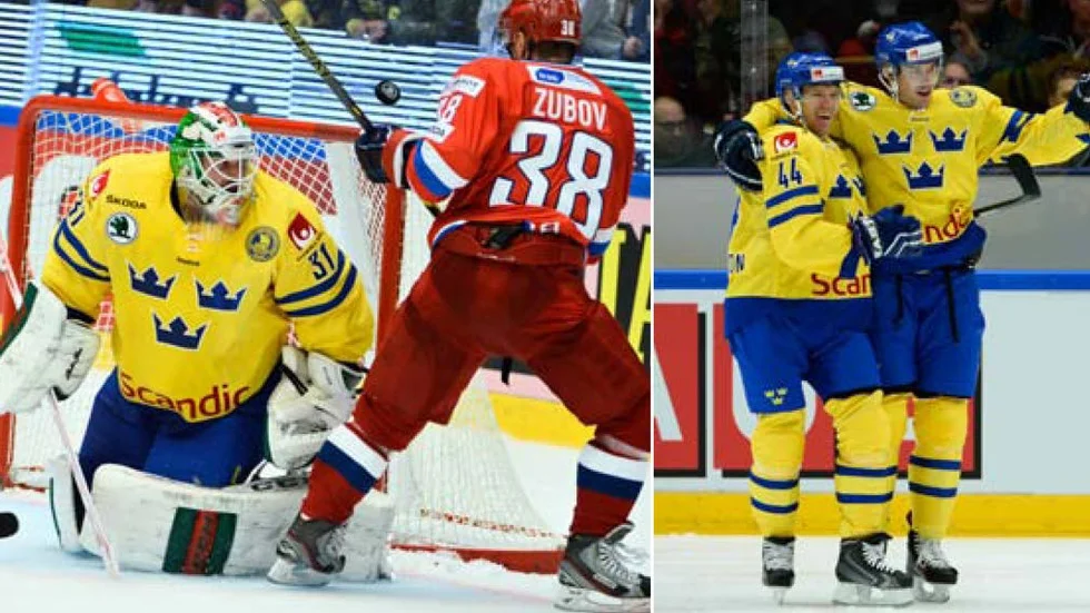 Anders Nilsson spikade igen under straffslagningen mot Ryssland. Tre Kronor fick jubla.