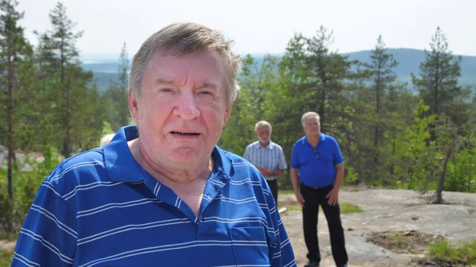 TÄLTADE. Östen Routovaara tältade förr på berget.