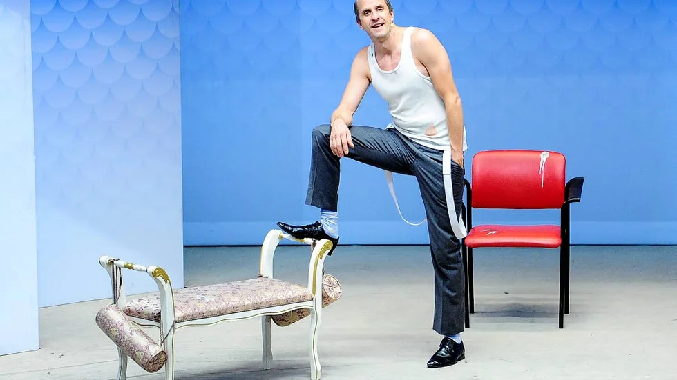 Mattias Fransson under en sina monologer.