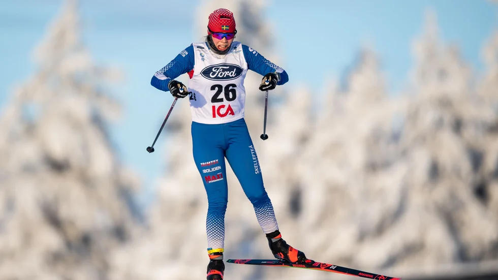 Saga Nilsson ställde upp i sprinten i Östersund, men tog sig inte vidare från prologen.