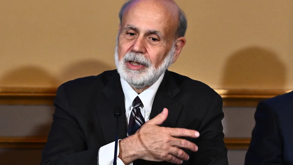 Den tidigare Fed-chefen Ben Bernanke, en av tre mottagare av årets ekonomipris till minnet av Alfred Nobel, är i Stockholm för att ta emot priset. Arkivbild.