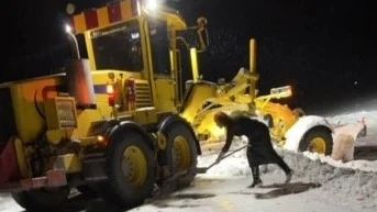 Snöplog i diket