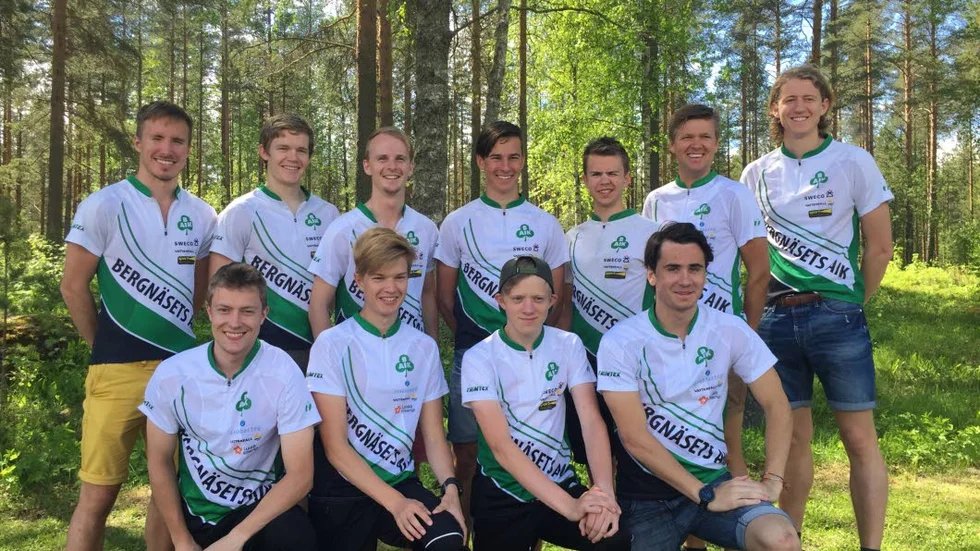 Laget. Från vänster: Ulrik Nordberg, Albert Askengren, Joar Svartholm, Rasmus Wickbom, Oskar Öqvist,  Mattias Johansson, Gunnar Holmgren, Filip Salén, Harald Larsson, Gabriel Larsson, Vojtech Bartos.