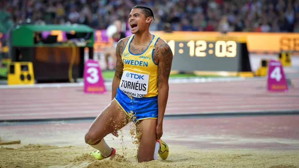 Finalist. Michel Tornéus tog sig till VM-final i London. I finalen hoppade han 8.18 med mersmak och slutade åtta.