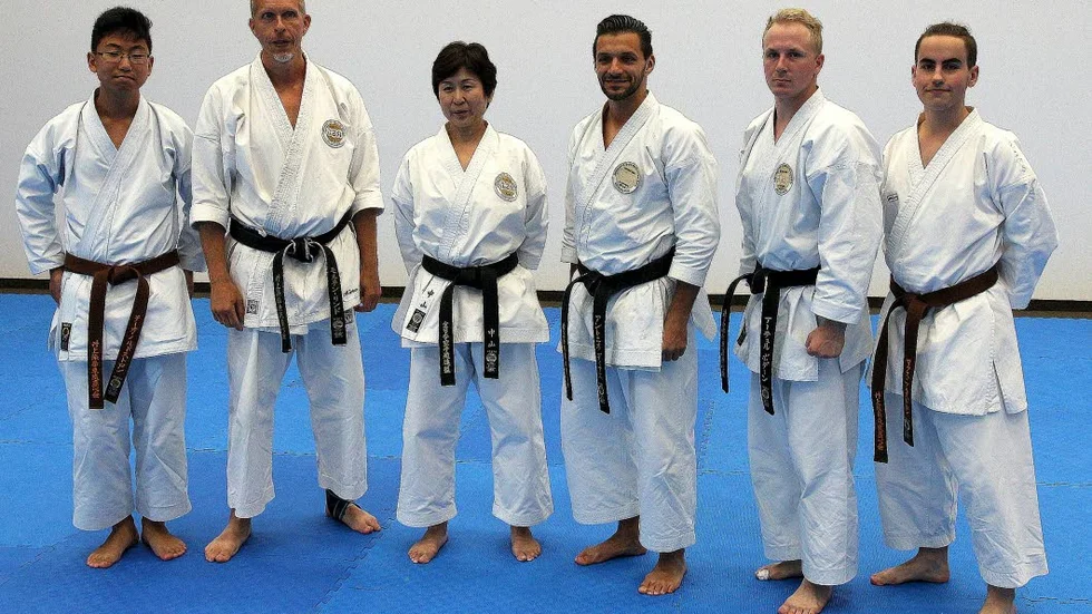 Theo Nordström (BKK), Sensei Mårten Lind (BKK), Sensei Mie Nakayama (Japan), 
Sensei Antonio Diaz (Venezuela), Senpai Arthur Bodén (BKK), Max Wallström (BKK)