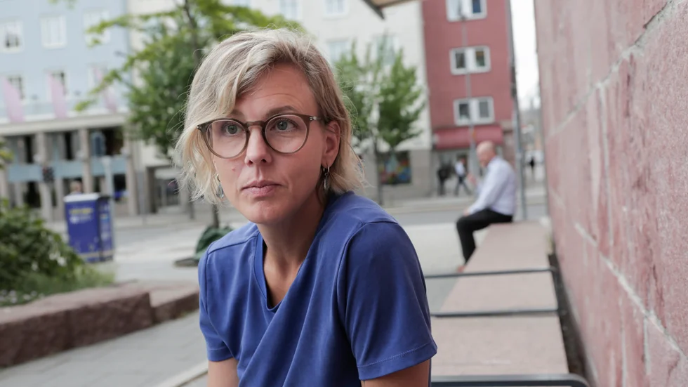 Jennie Claesson (L) förklarar varför Liberalerna väljer att förorda spårväg.