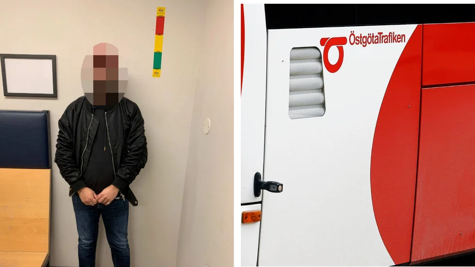En 34-årig man har åtalats för att ha hotat att spränga en bomb på en buss i Linköping. 