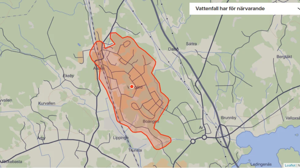 Flera hushåll är drabbade av ett större strömavbrott i Alsike.