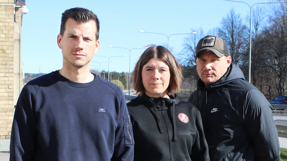 Magnus Bodin, Maria Holm och Magnus Arve från Hästen Fanz.