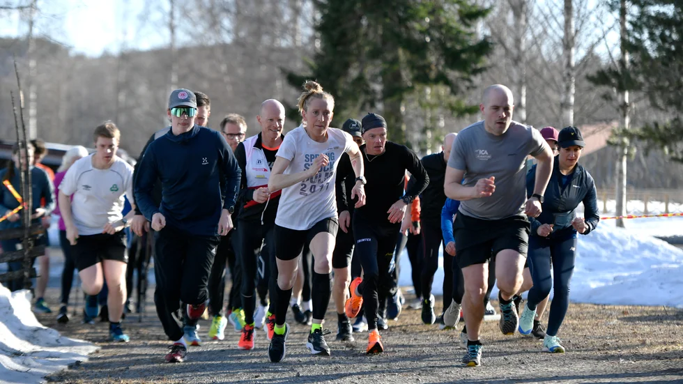 Maja Gren Skog var snabbast i damklassen för kvällen som enda kvinna under 20 minuter.